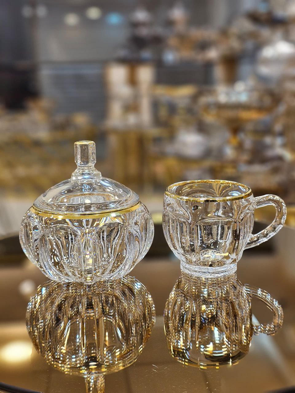 فنجان بالن وارداتی لب طلا