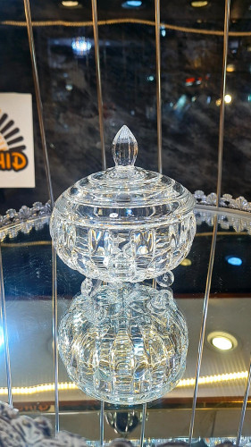 قندان کریستال حصیری وارداتی