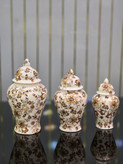 جینجرجار چینی ۳ سایز طرح ترمه و گل